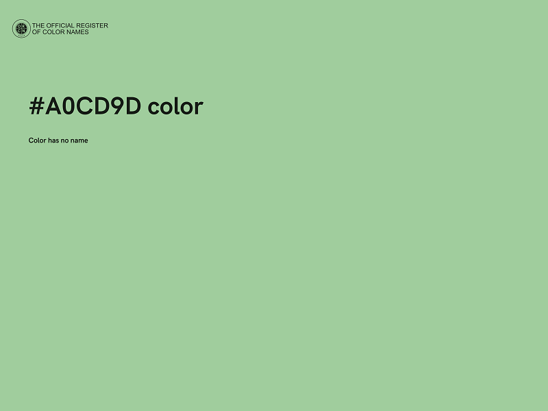 #A0CD9D color image