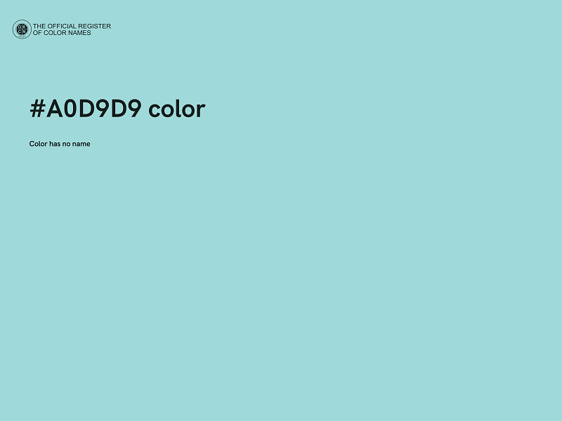 #A0D9D9 color image