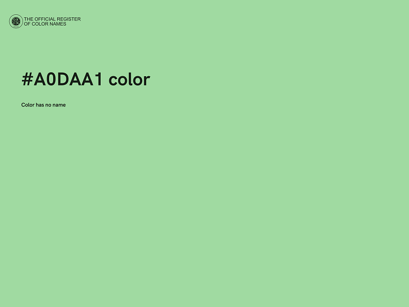 #A0DAA1 color image