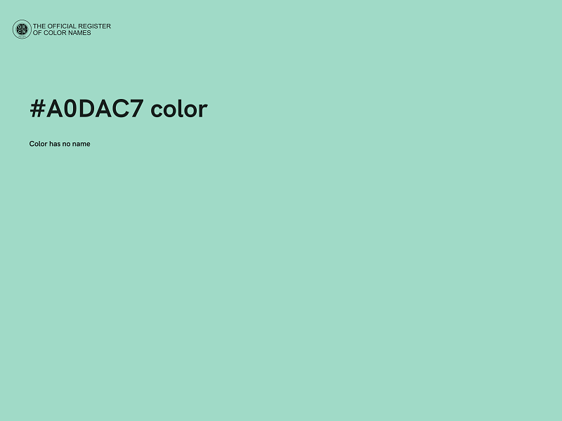 #A0DAC7 color image