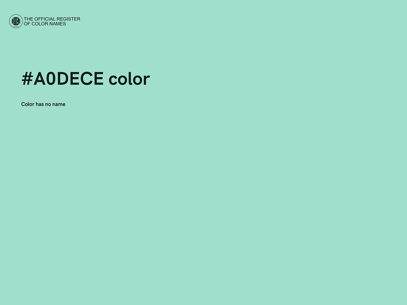 #A0DECE color image