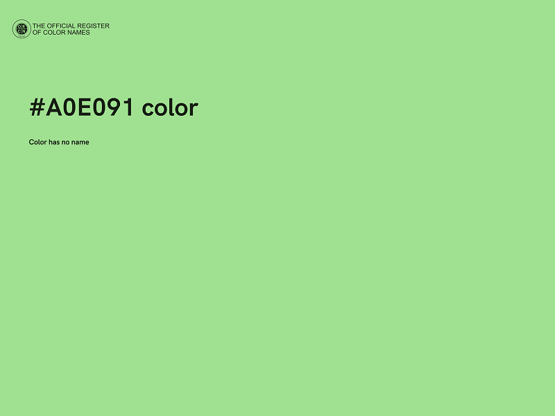 #A0E091 color image