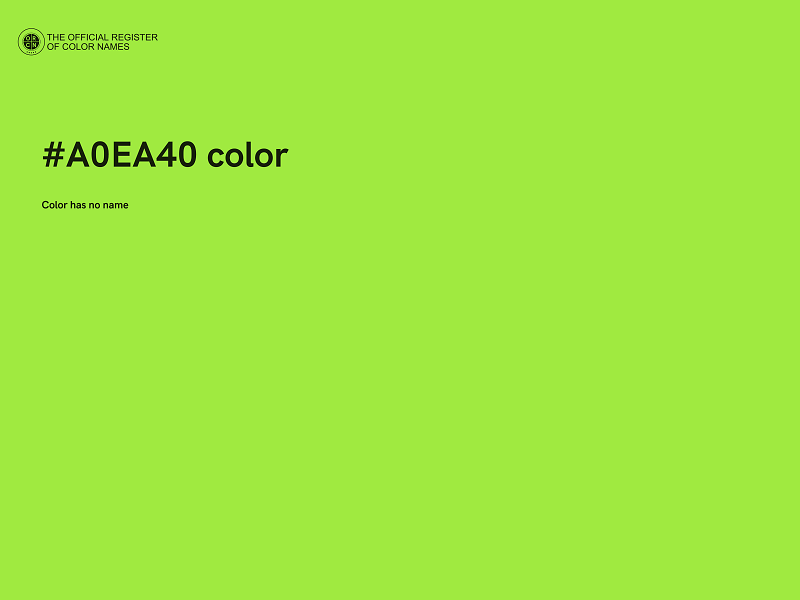 #A0EA40 color image