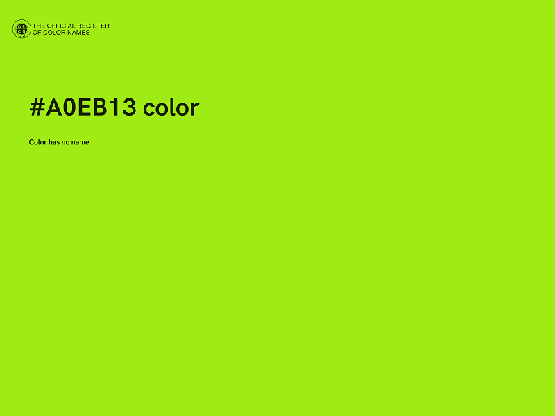 #A0EB13 color image