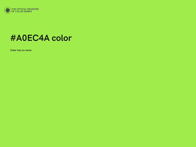 #A0EC4A color image