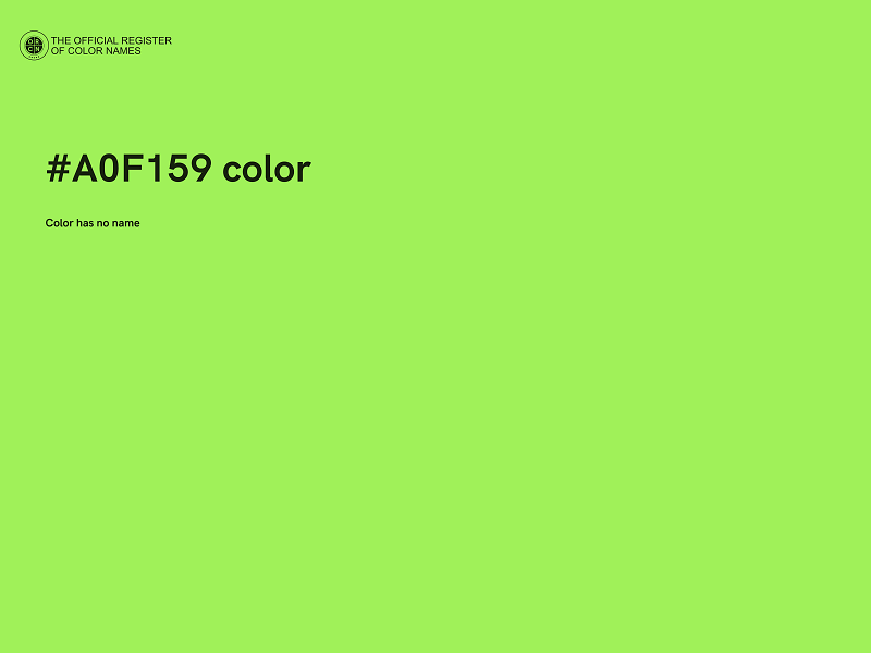 #A0F159 color image