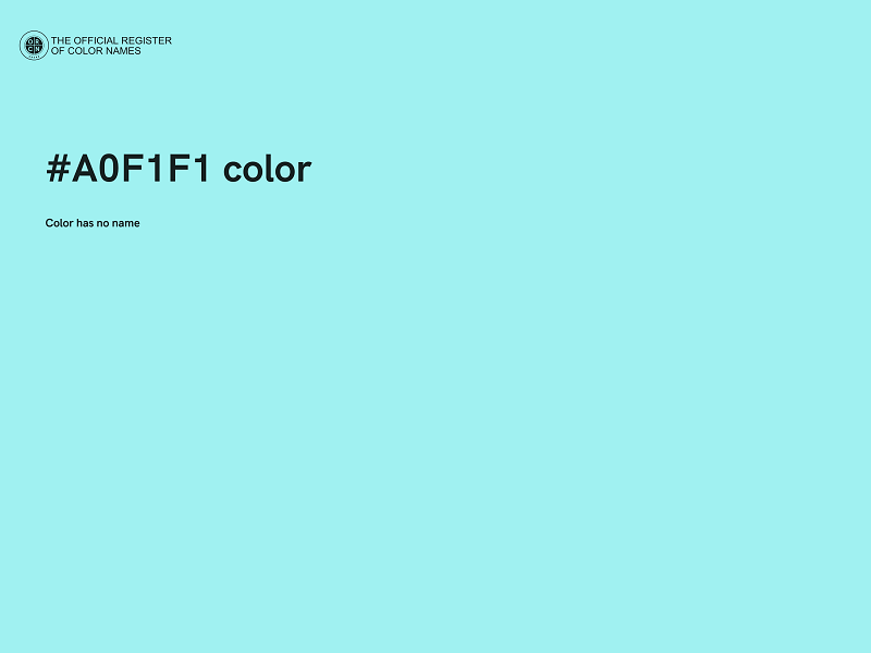 #A0F1F1 color image