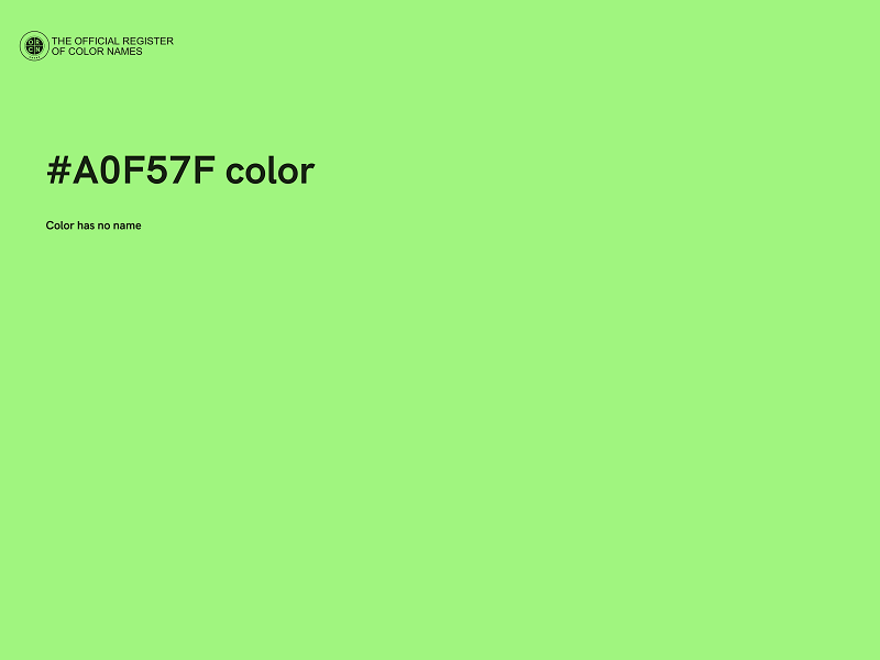 #A0F57F color image