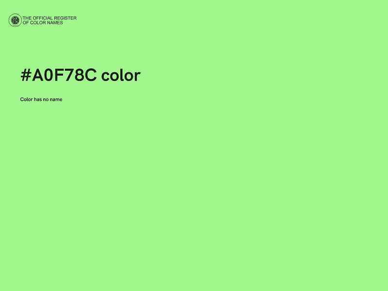 #A0F78C color image