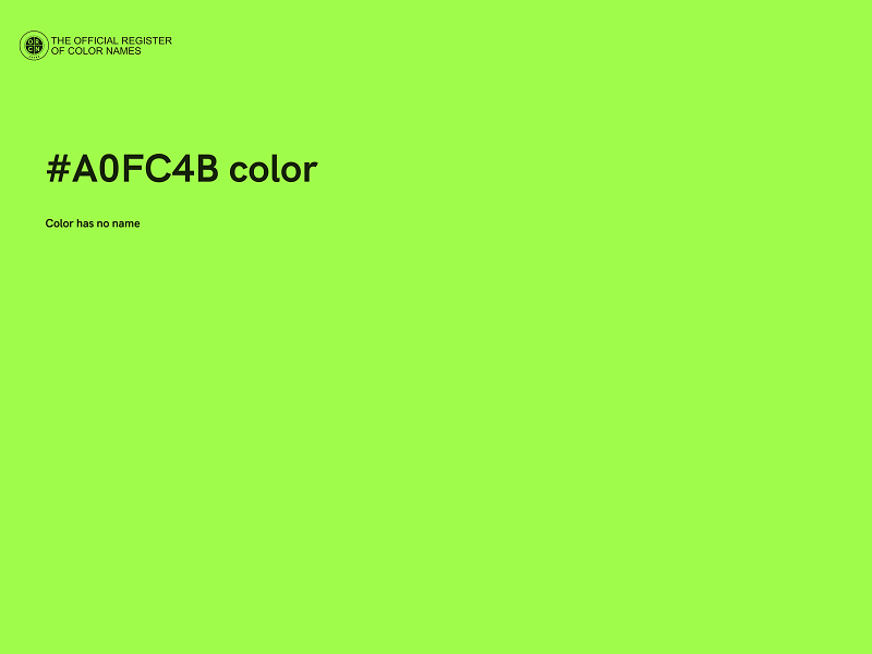 #A0FC4B color image