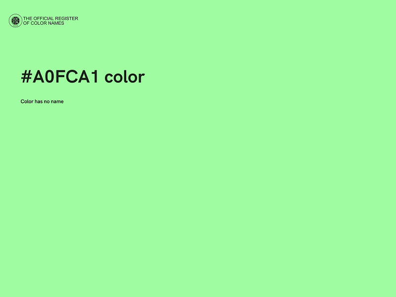 #A0FCA1 color image