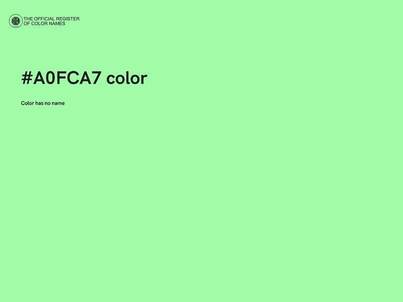 #A0FCA7 color image