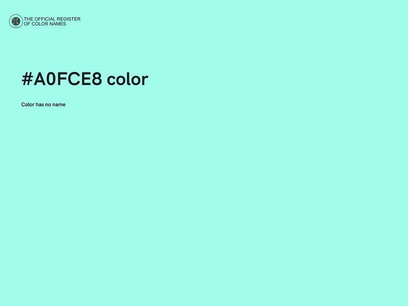 #A0FCE8 color image