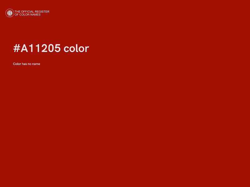 #A11205 color image