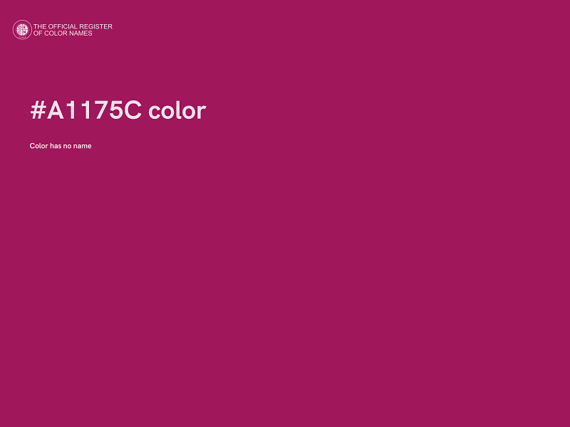 #A1175C color image