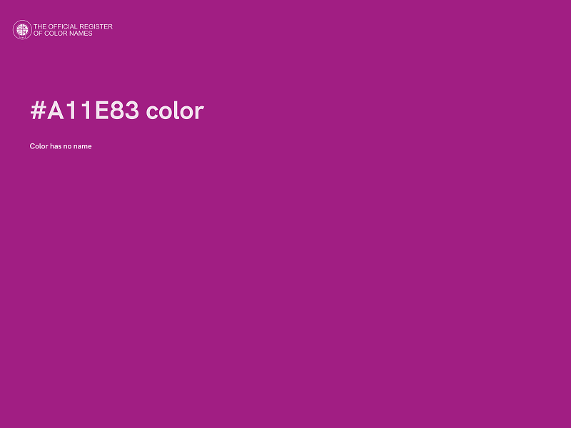 #A11E83 color image