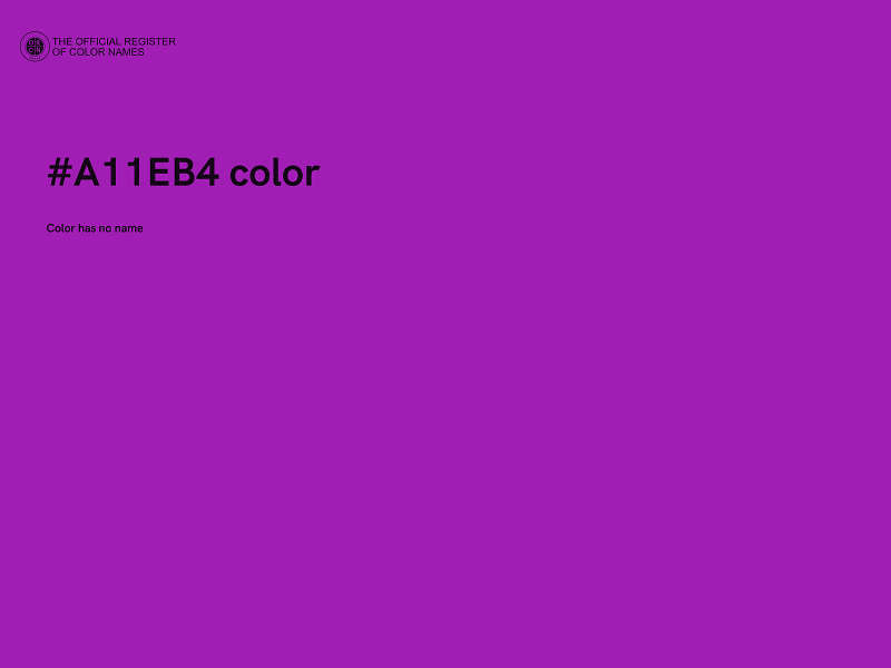 #A11EB4 color image