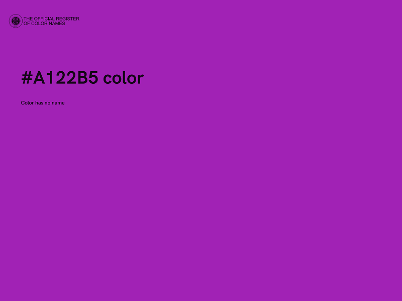 #A122B5 color image