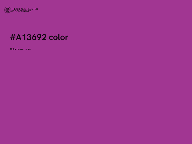 #A13692 color image