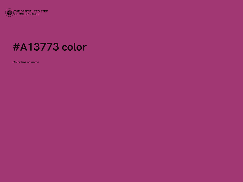 #A13773 color image