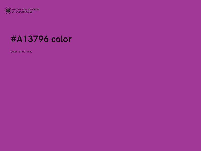 #A13796 color image