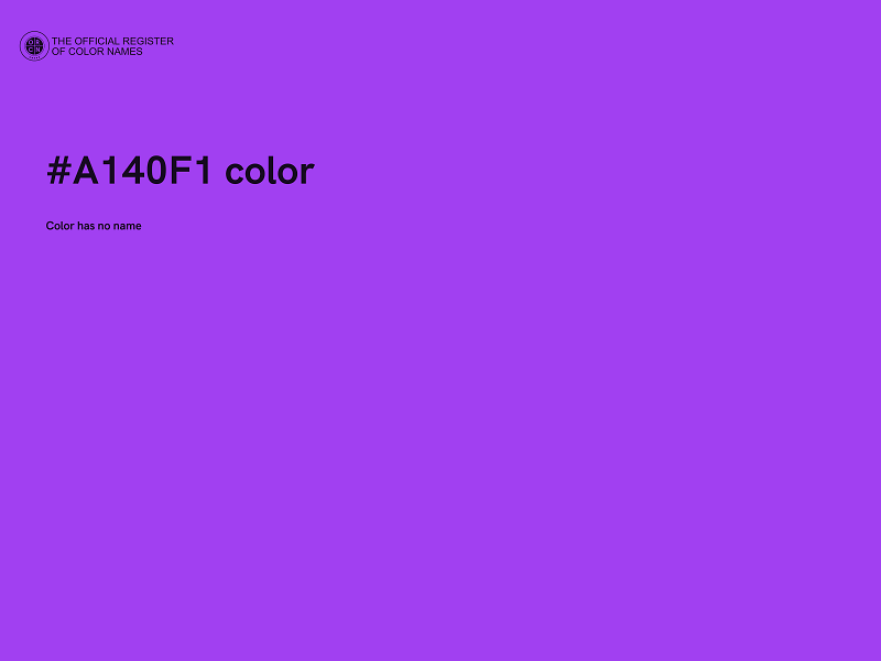 #A140F1 color image