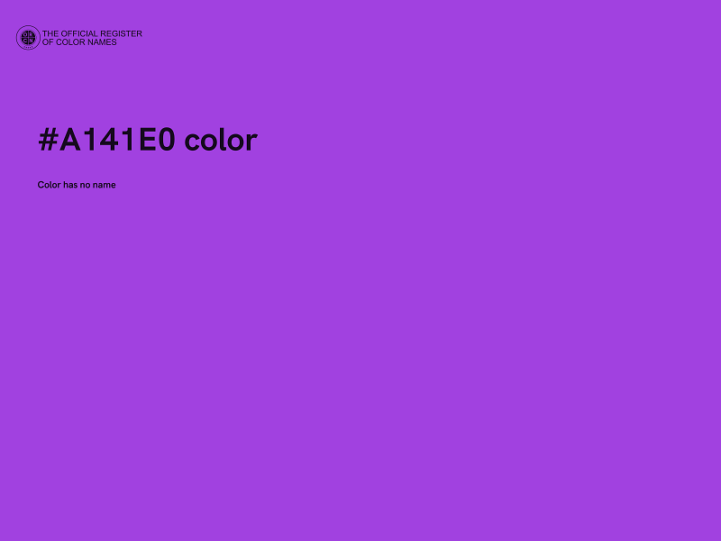 #A141E0 color image