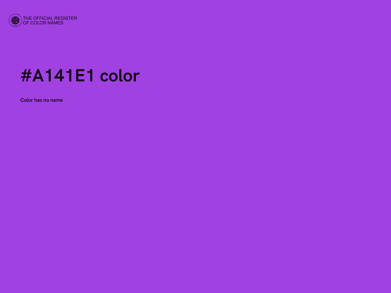 #A141E1 color image