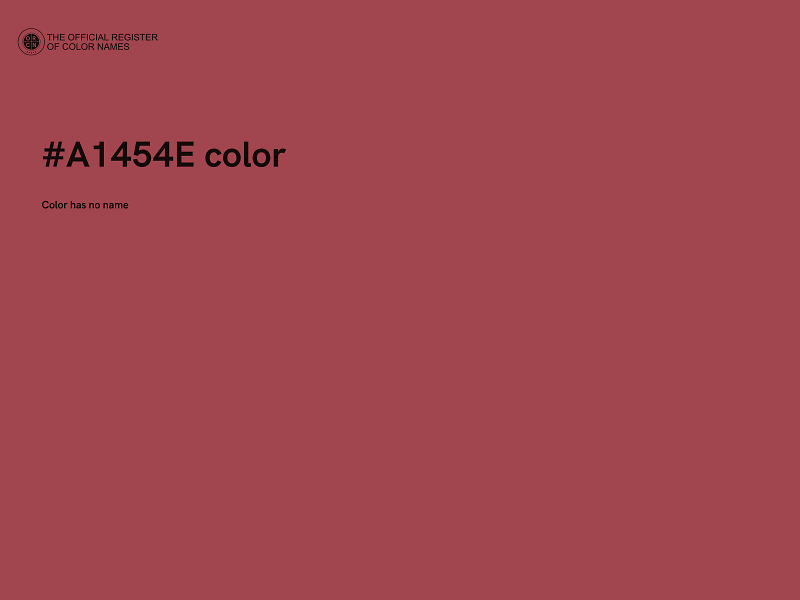 #A1454E color image