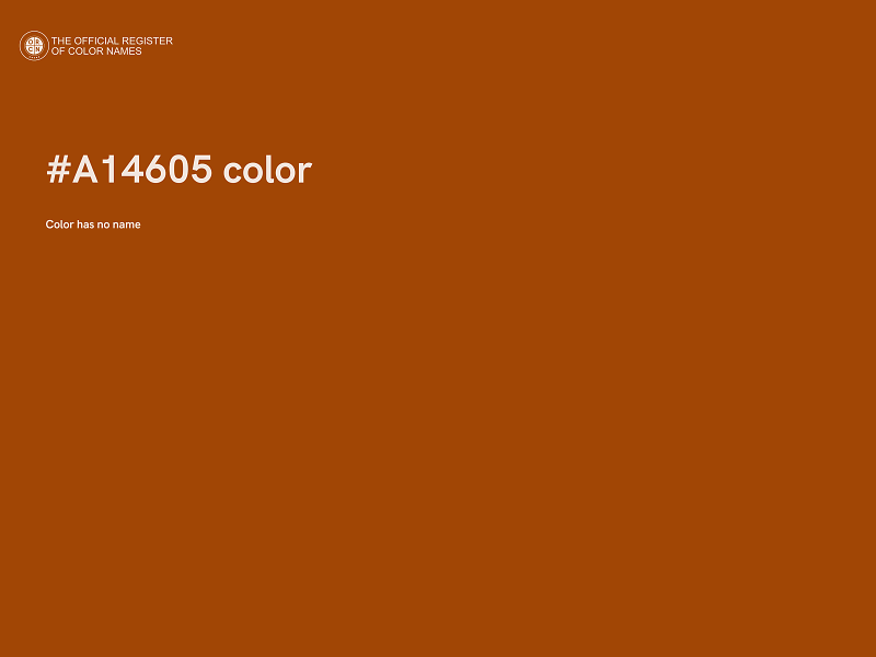 #A14605 color image