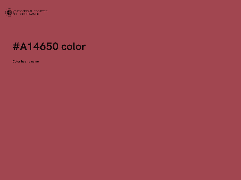 #A14650 color image