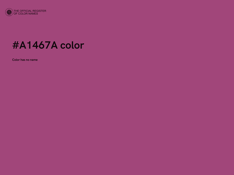 #A1467A color image