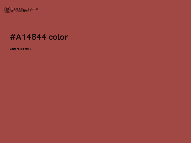 #A14844 color image