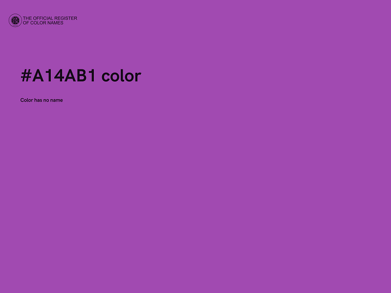 #A14AB1 color image