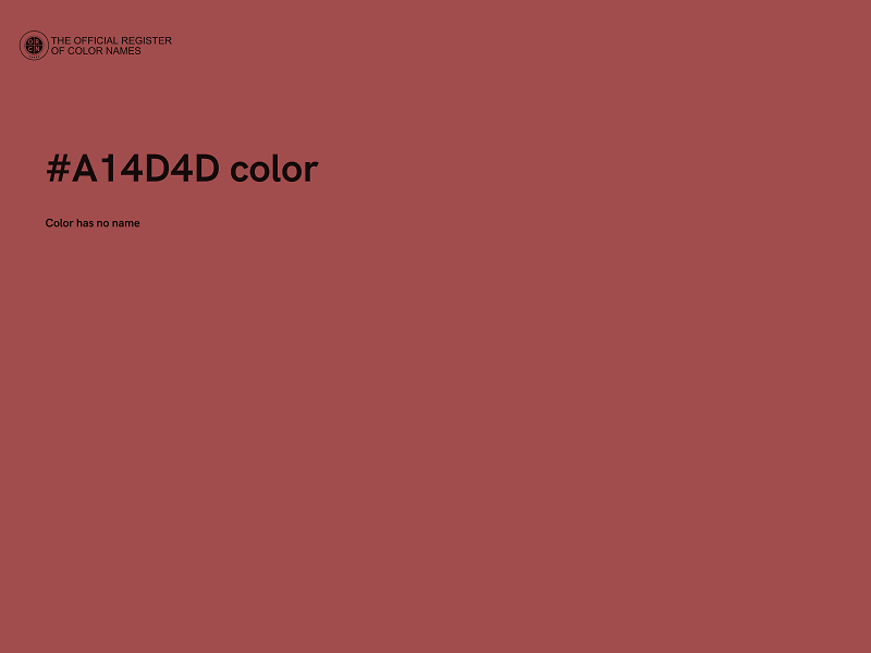 #A14D4D color image