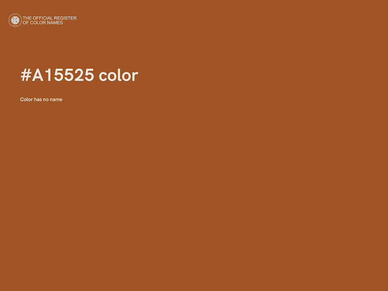 #A15525 color image