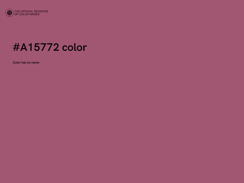 #A15772 color image