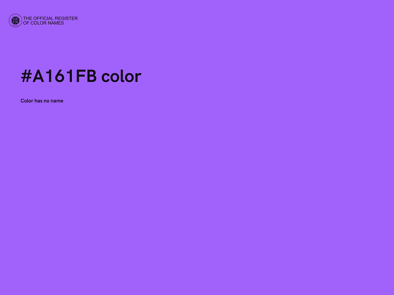 #A161FB color image