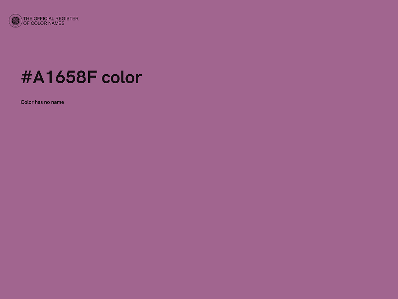 #A1658F color image