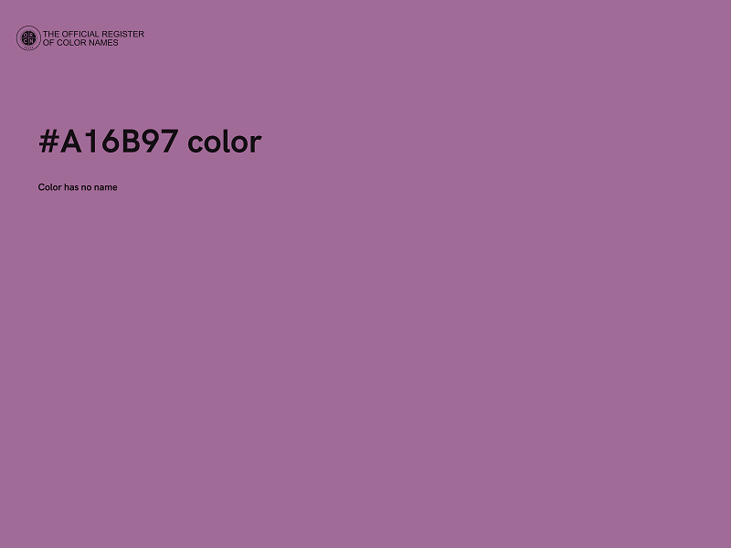 #A16B97 color image