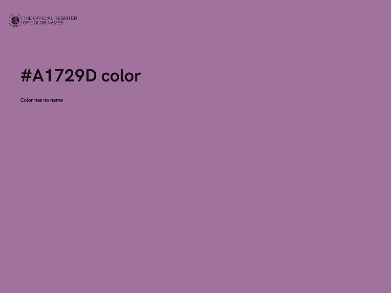 #A1729D color image