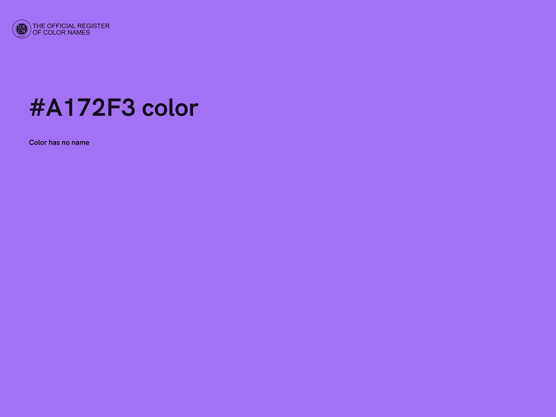 #A172F3 color image