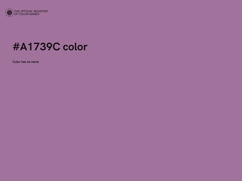 #A1739C color image