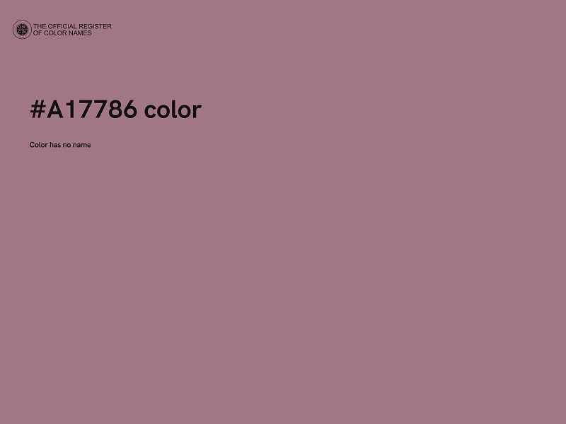 #A17786 color image