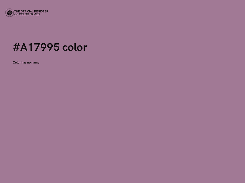 #A17995 color image