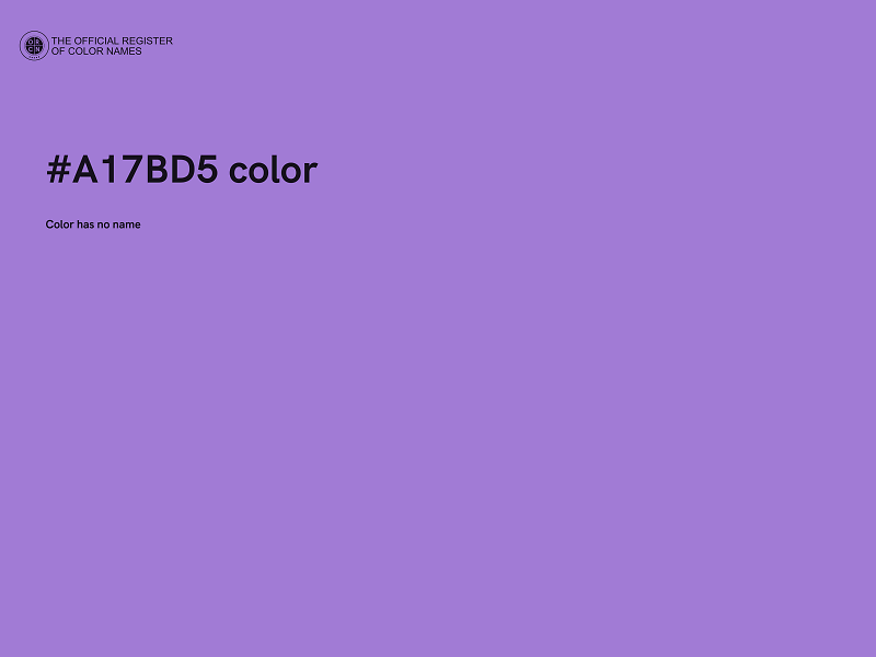 #A17BD5 color image