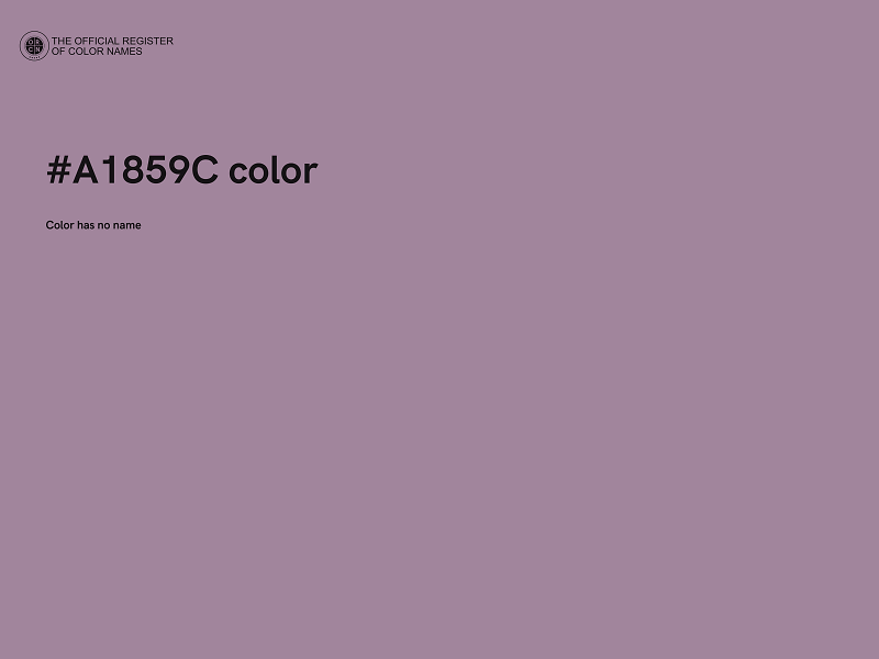 #A1859C color image