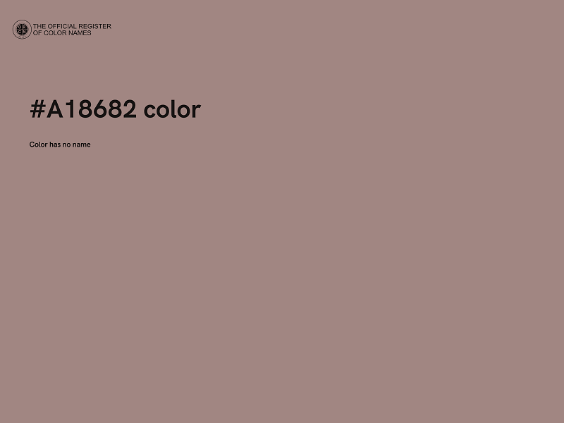 #A18682 color image