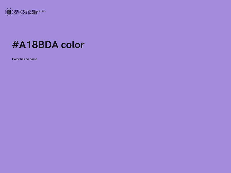 #A18BDA color image