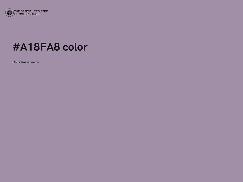 #A18FA8 color image